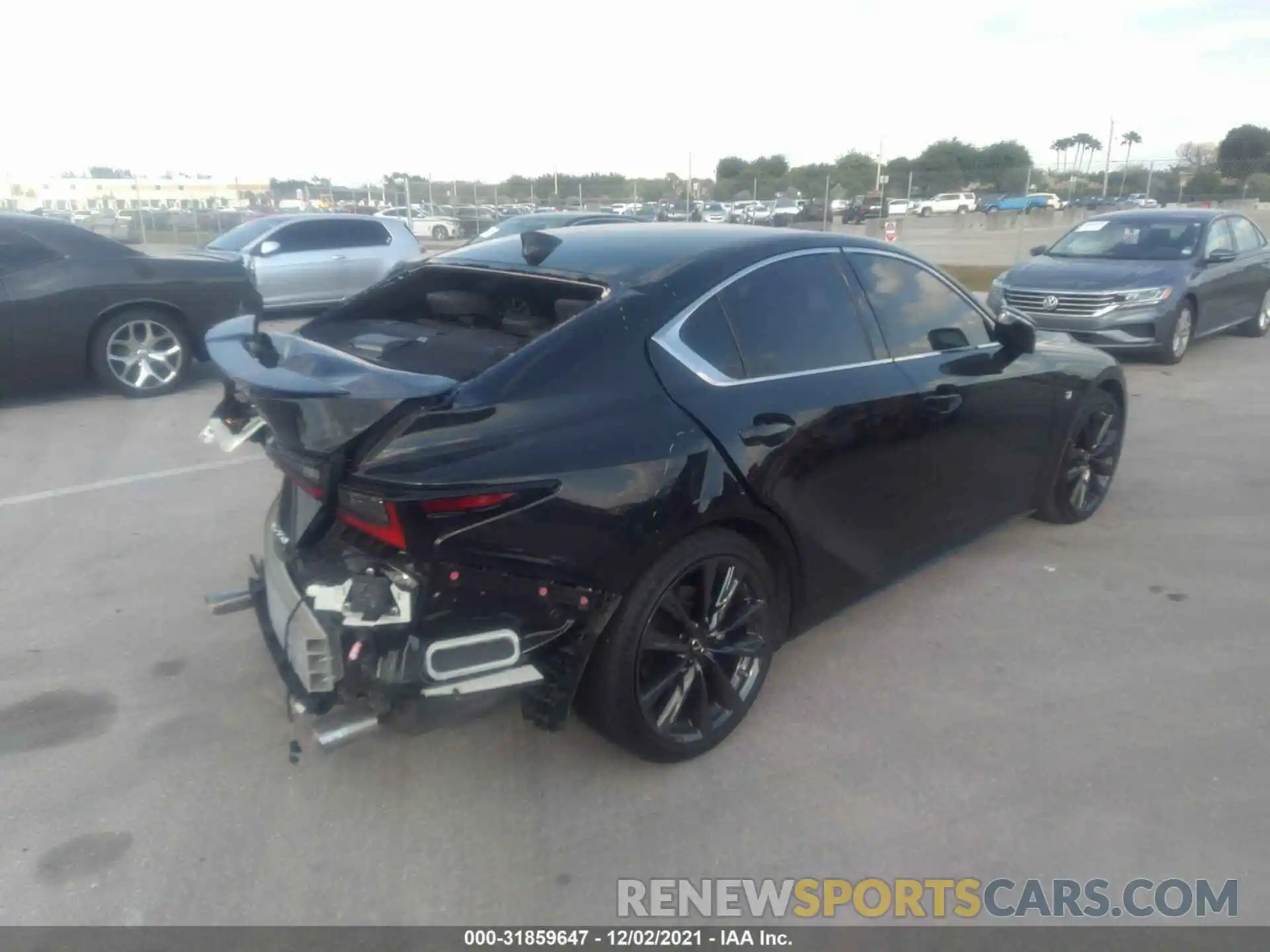 4 Photograph of a damaged car JTHGZ1B26M5046156 LEXUS IS 2021