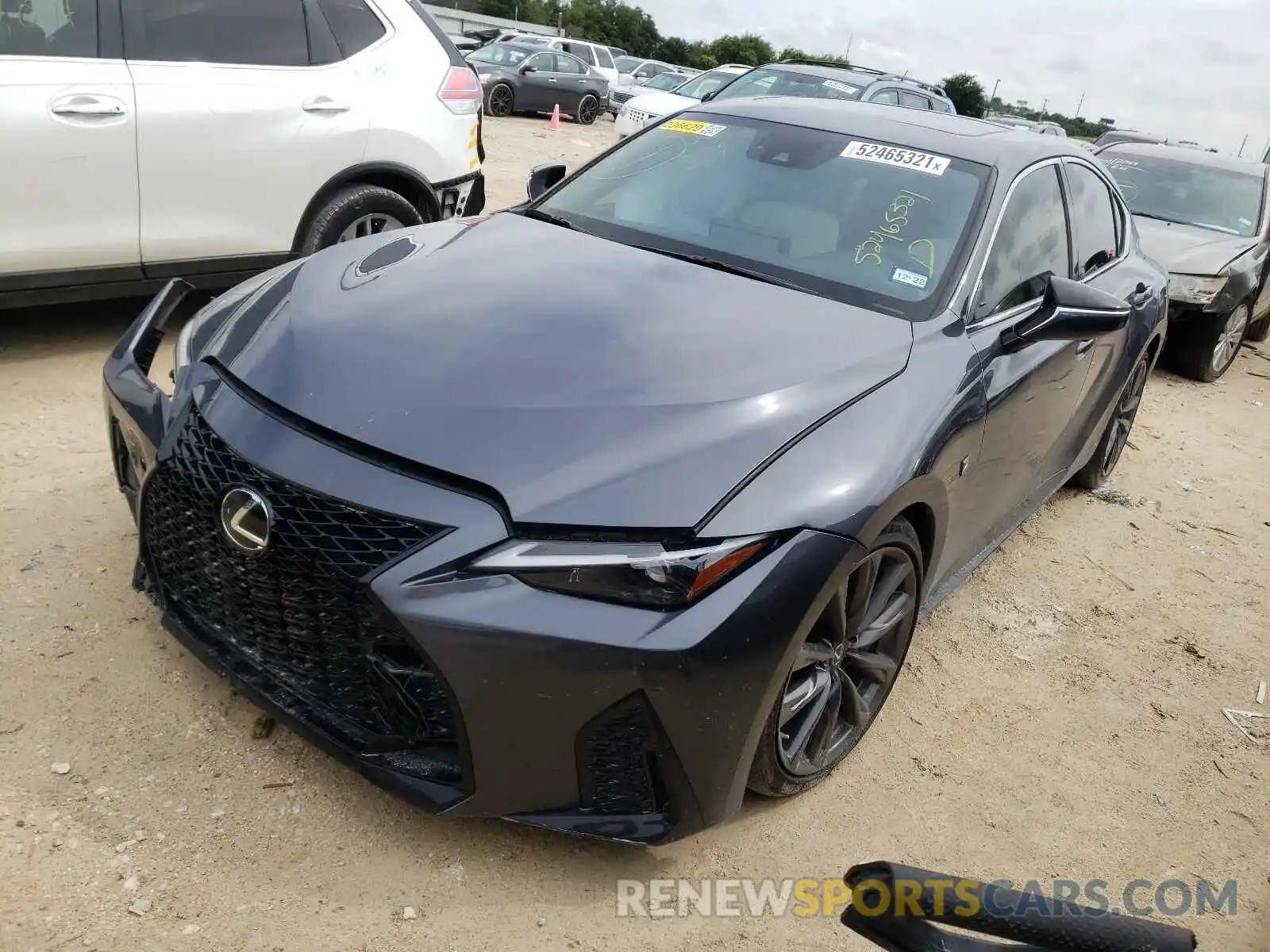 2 Photograph of a damaged car JTHGZ1B27M5037515 LEXUS IS 2021