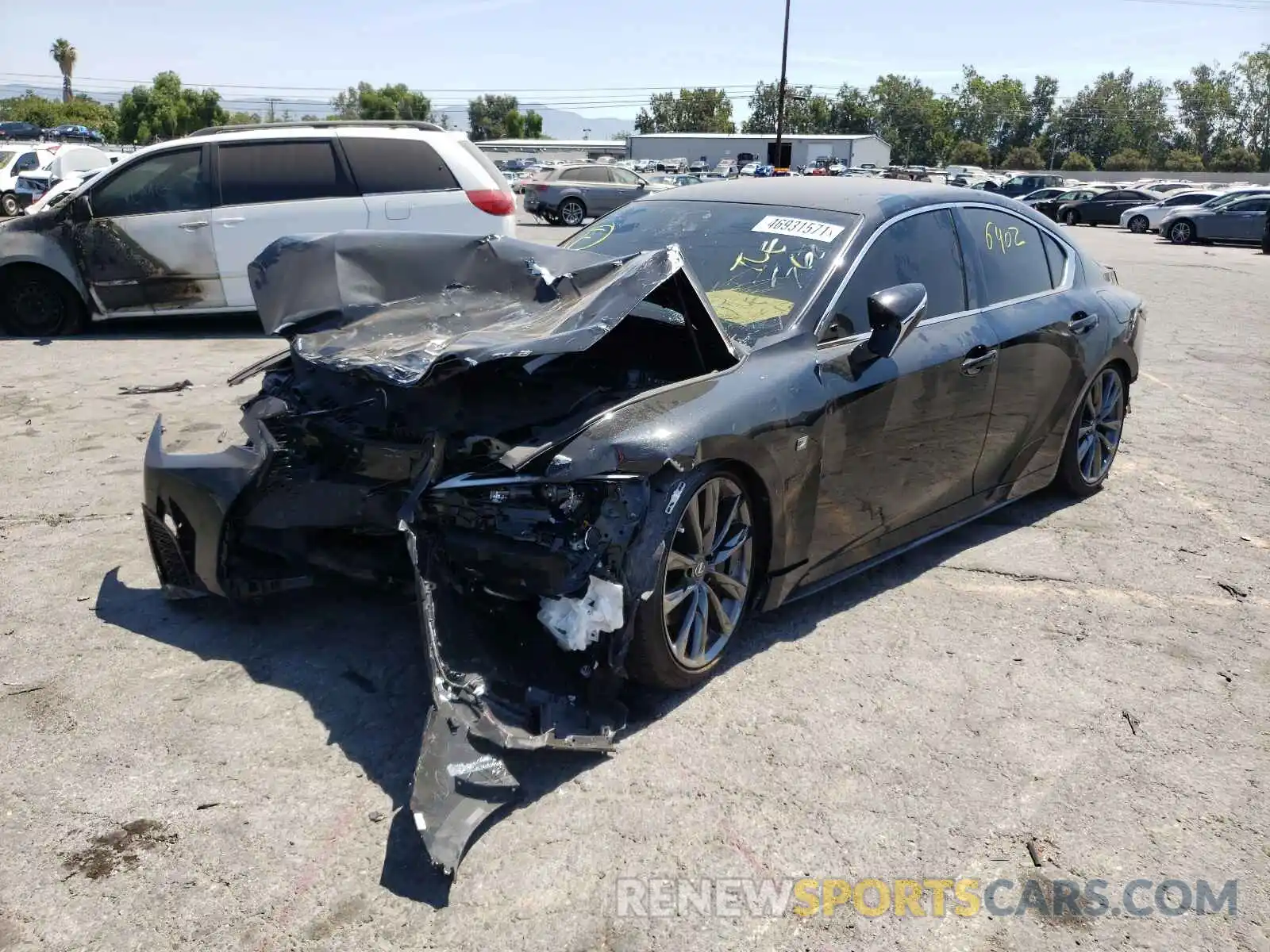 2 Photograph of a damaged car JTHGZ1B27M5039894 LEXUS IS 2021