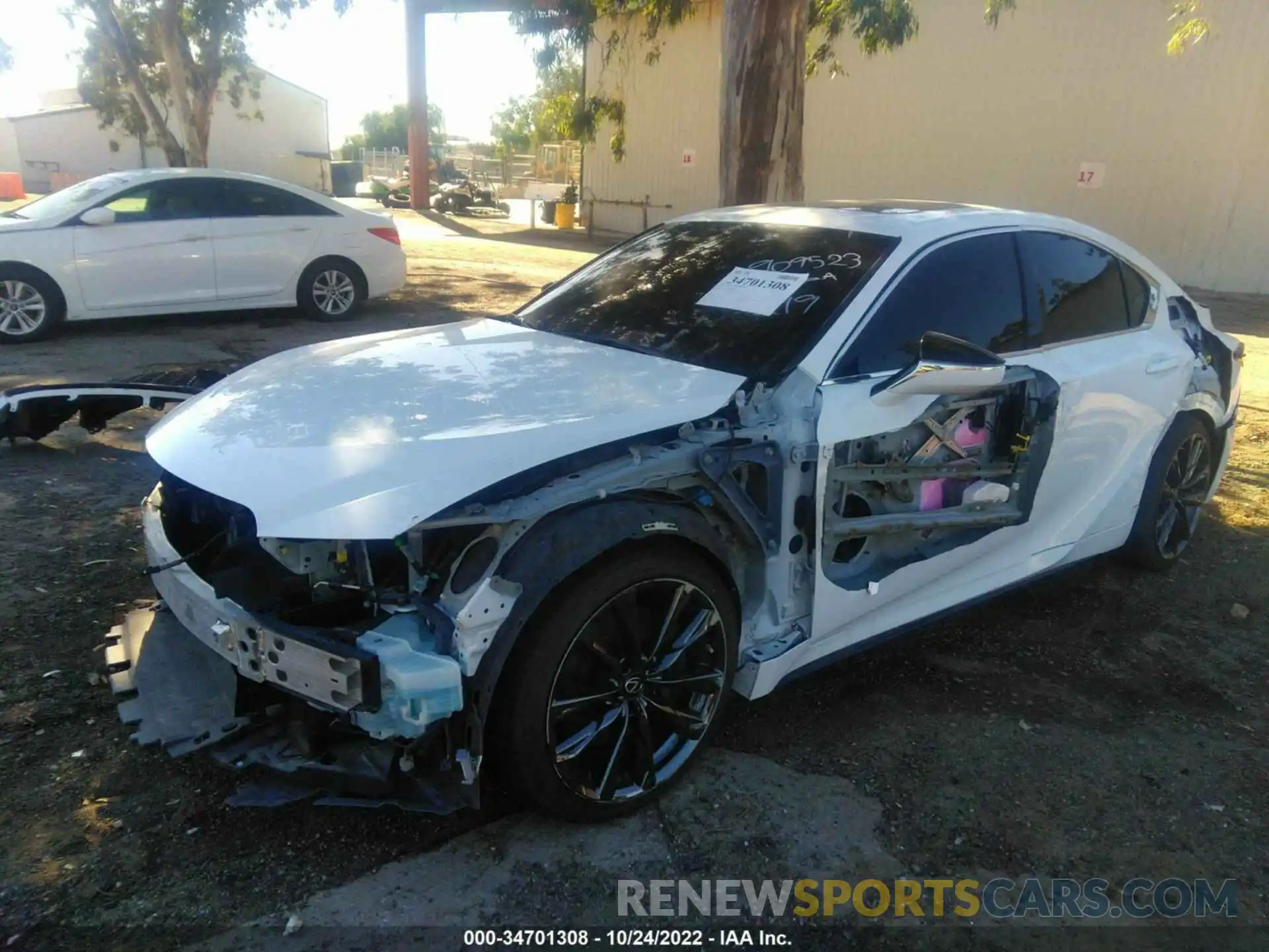 2 Photograph of a damaged car JTHGZ1B27M5040396 LEXUS IS 2021