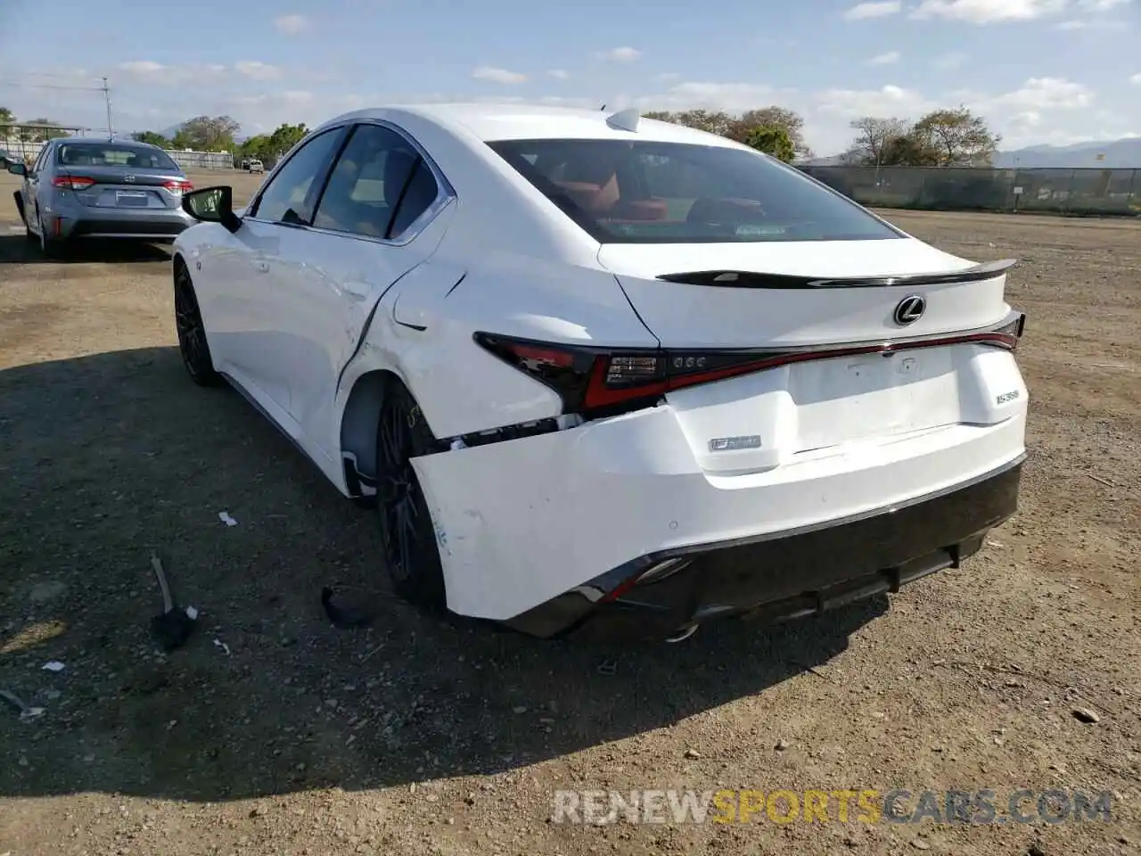 3 Photograph of a damaged car JTHGZ1B27M5043413 LEXUS IS 2021