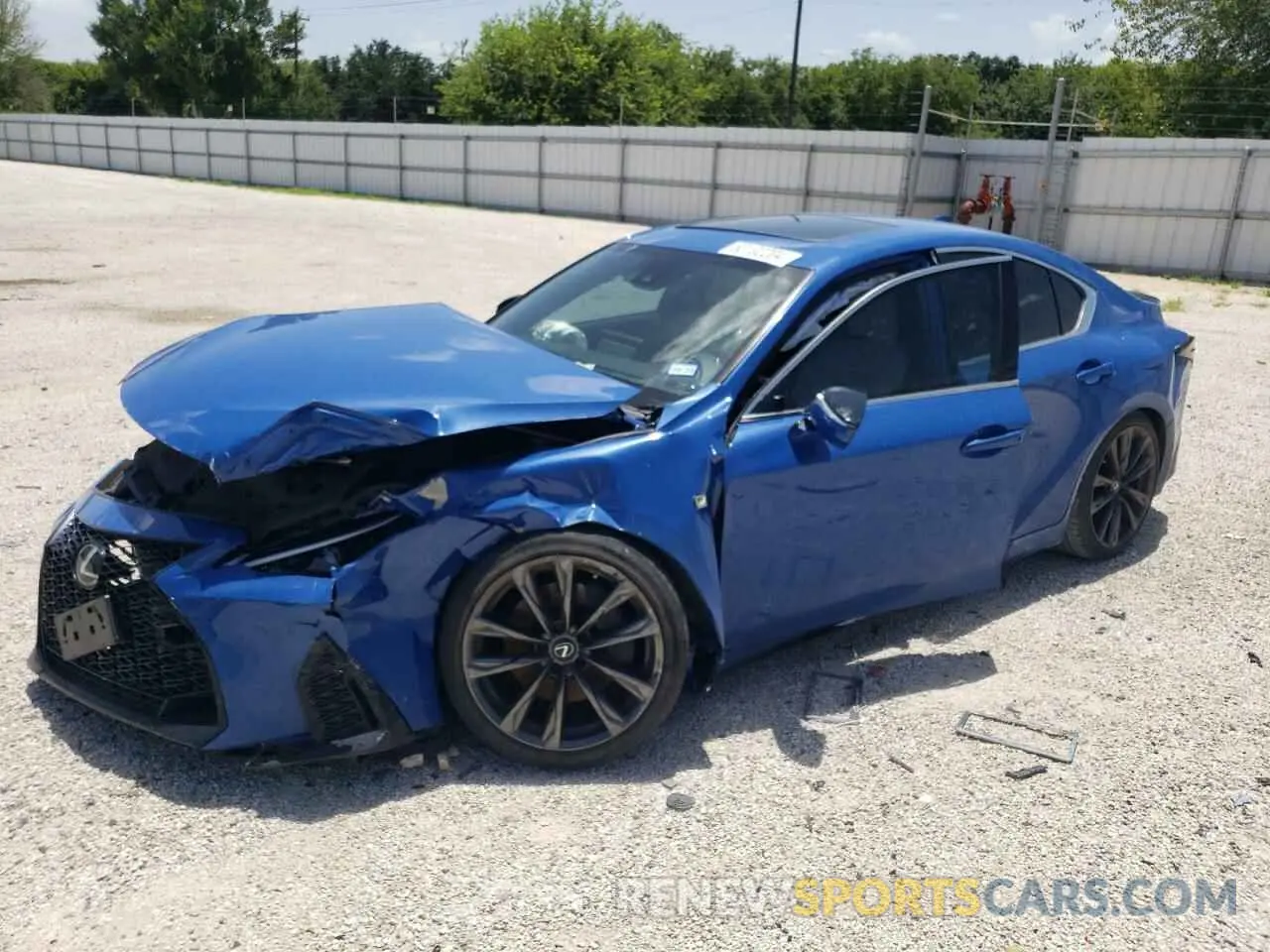 1 Photograph of a damaged car JTHGZ1B27M5044562 LEXUS IS 2021