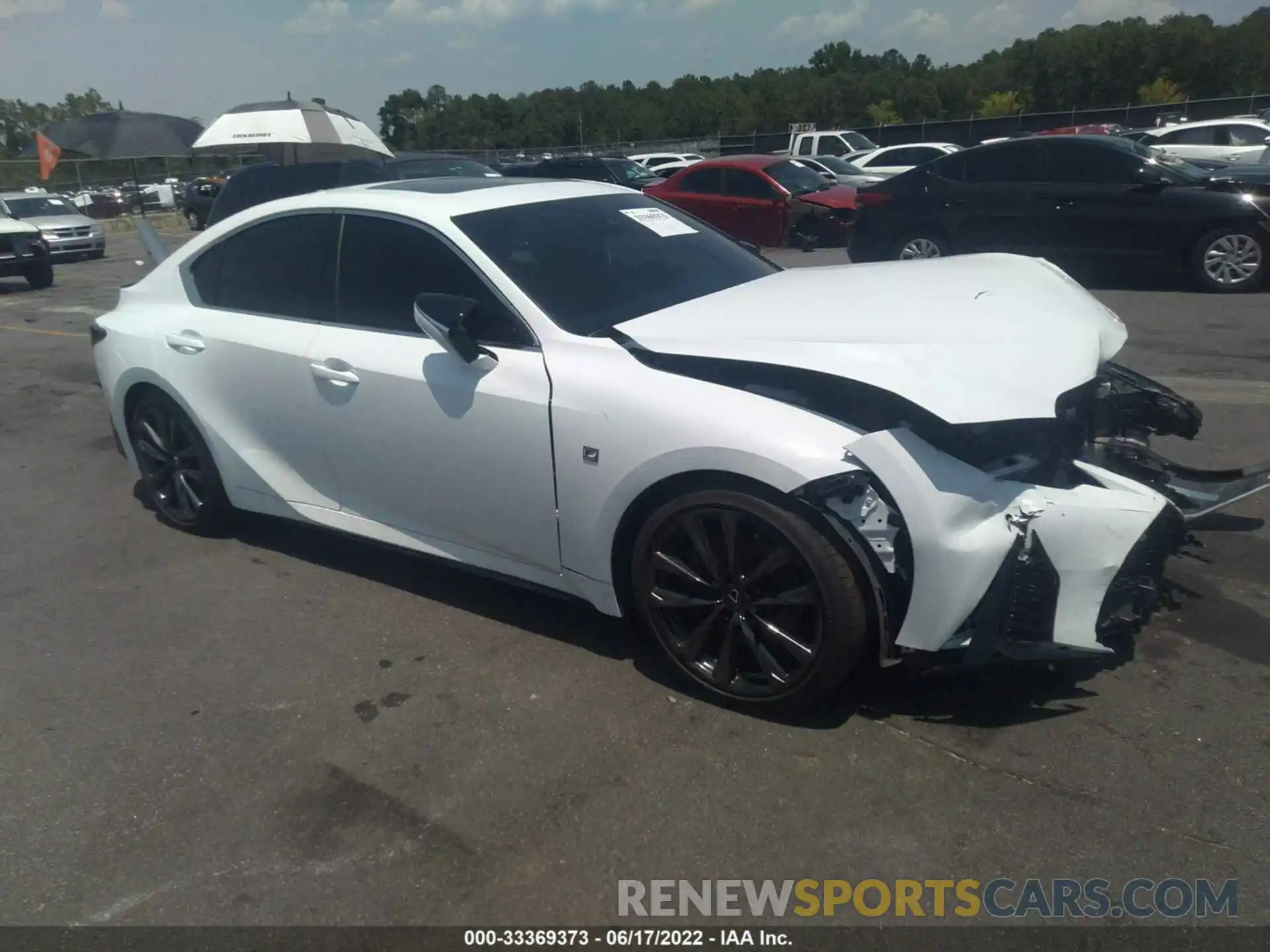 1 Photograph of a damaged car JTHGZ1B27M5046845 LEXUS IS 2021