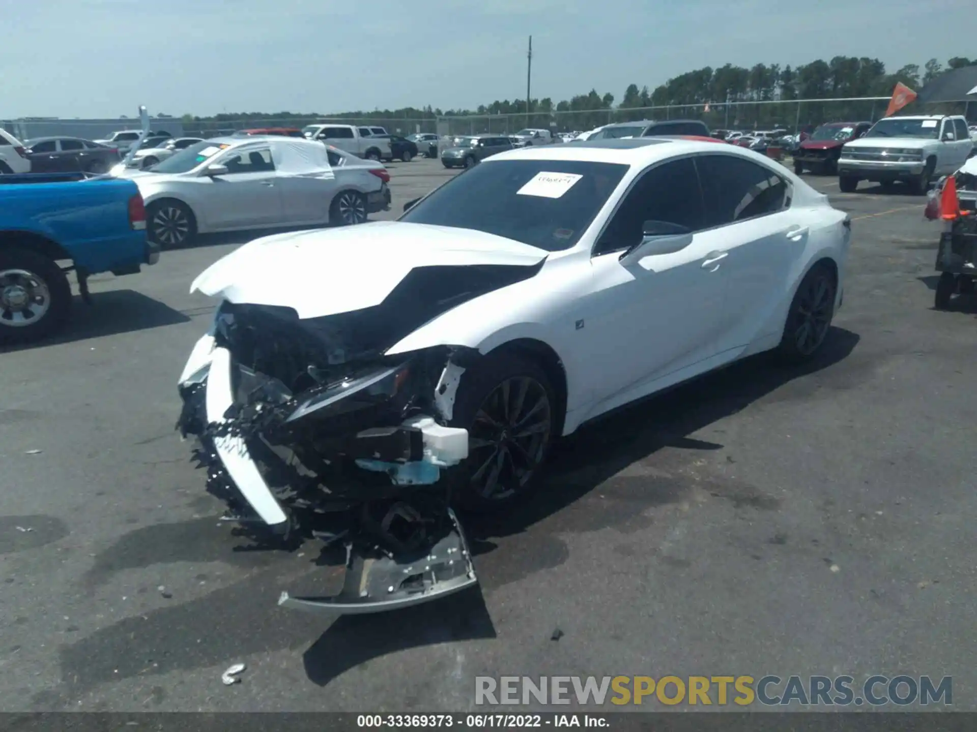 2 Photograph of a damaged car JTHGZ1B27M5046845 LEXUS IS 2021