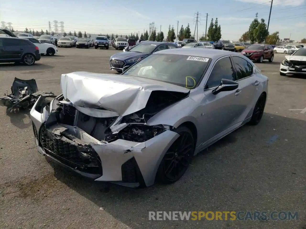 2 Photograph of a damaged car JTHGZ1B28M5040925 LEXUS IS 2021