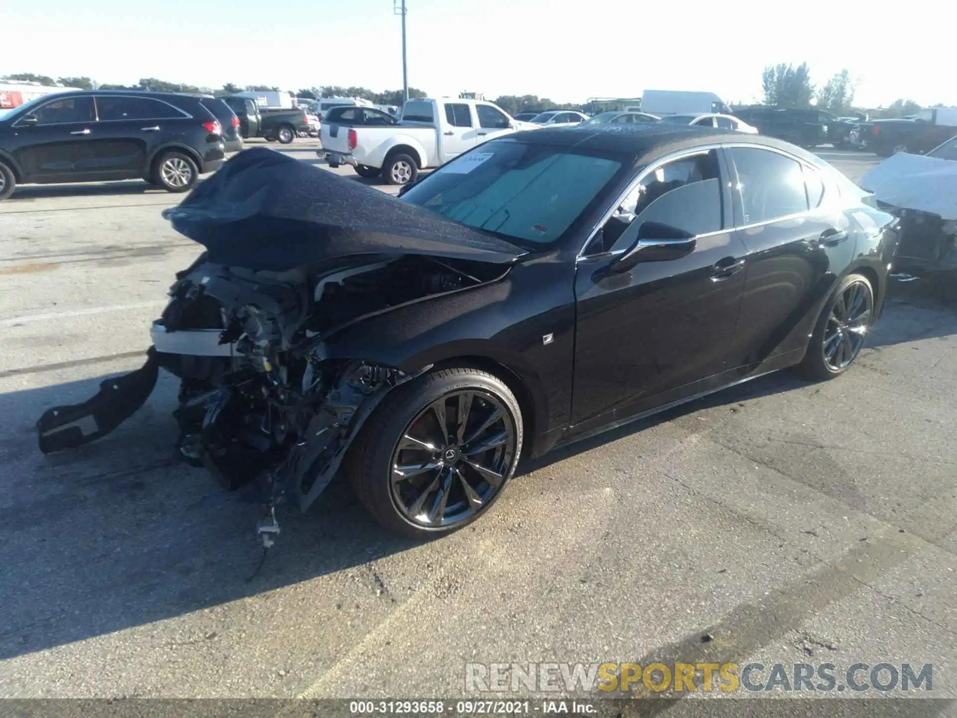 2 Photograph of a damaged car JTHGZ1B28M5046840 LEXUS IS 2021