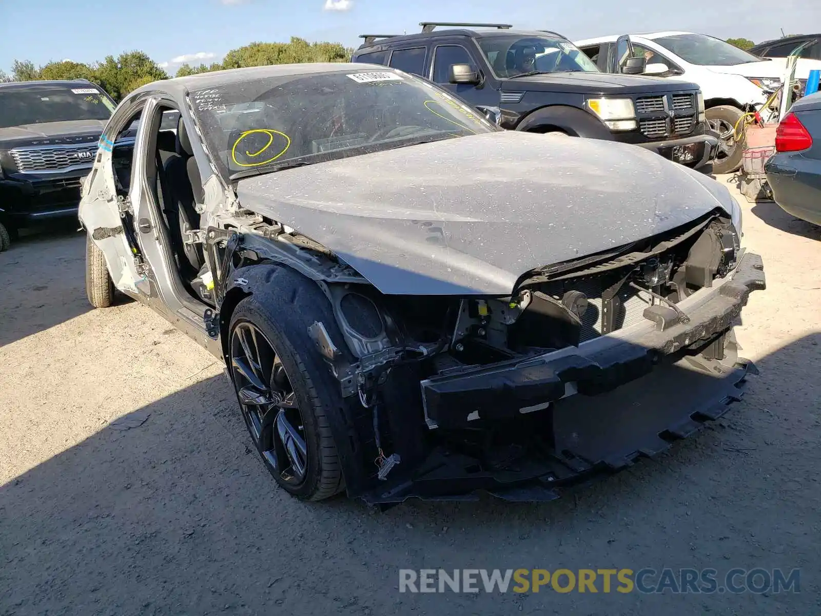 1 Photograph of a damaged car JTHGZ1B29M5043736 LEXUS IS 2021