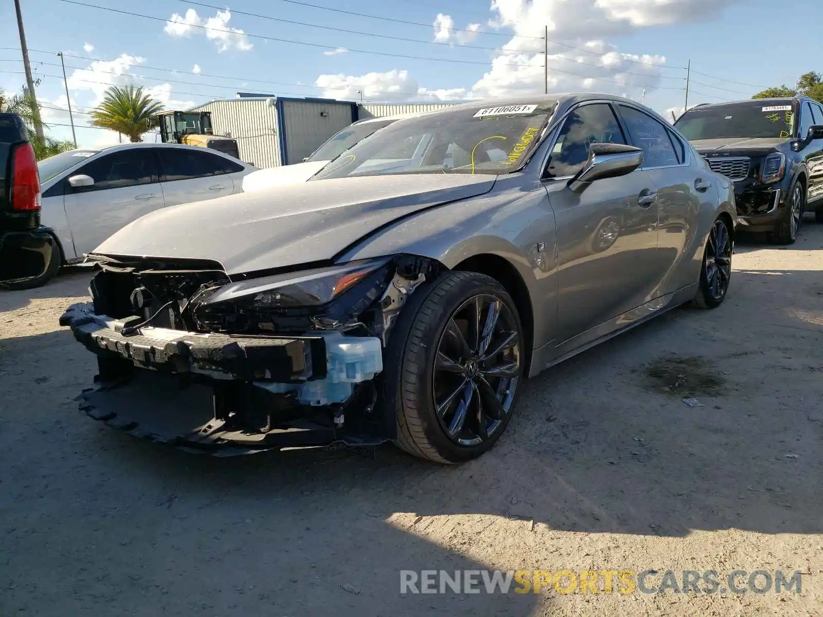 2 Photograph of a damaged car JTHGZ1B29M5043736 LEXUS IS 2021