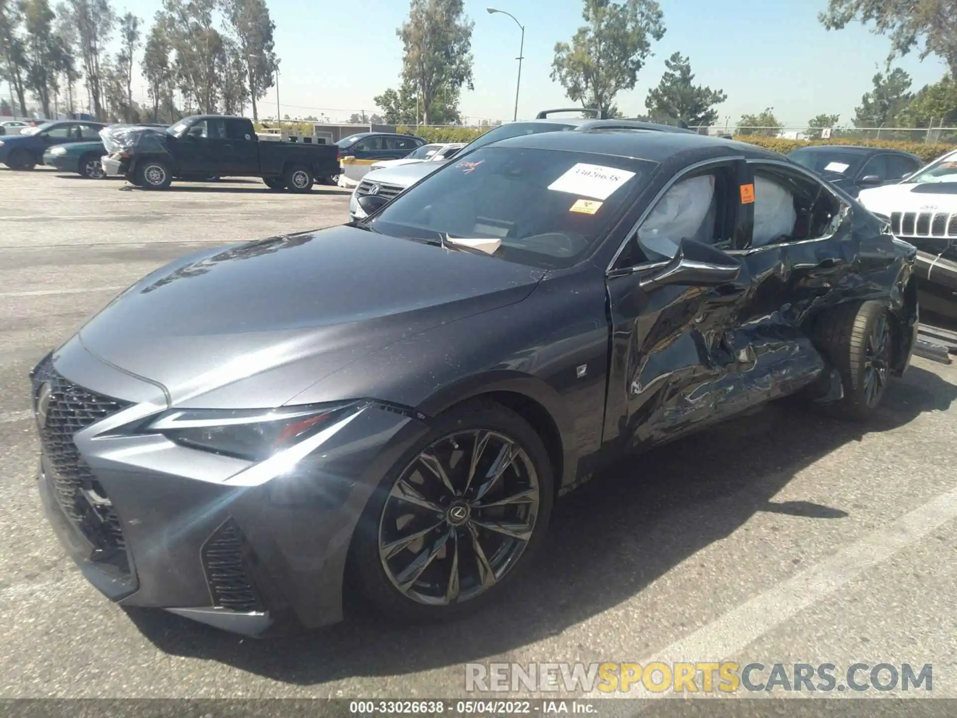 2 Photograph of a damaged car JTHGZ1B2XM5038514 LEXUS IS 2021