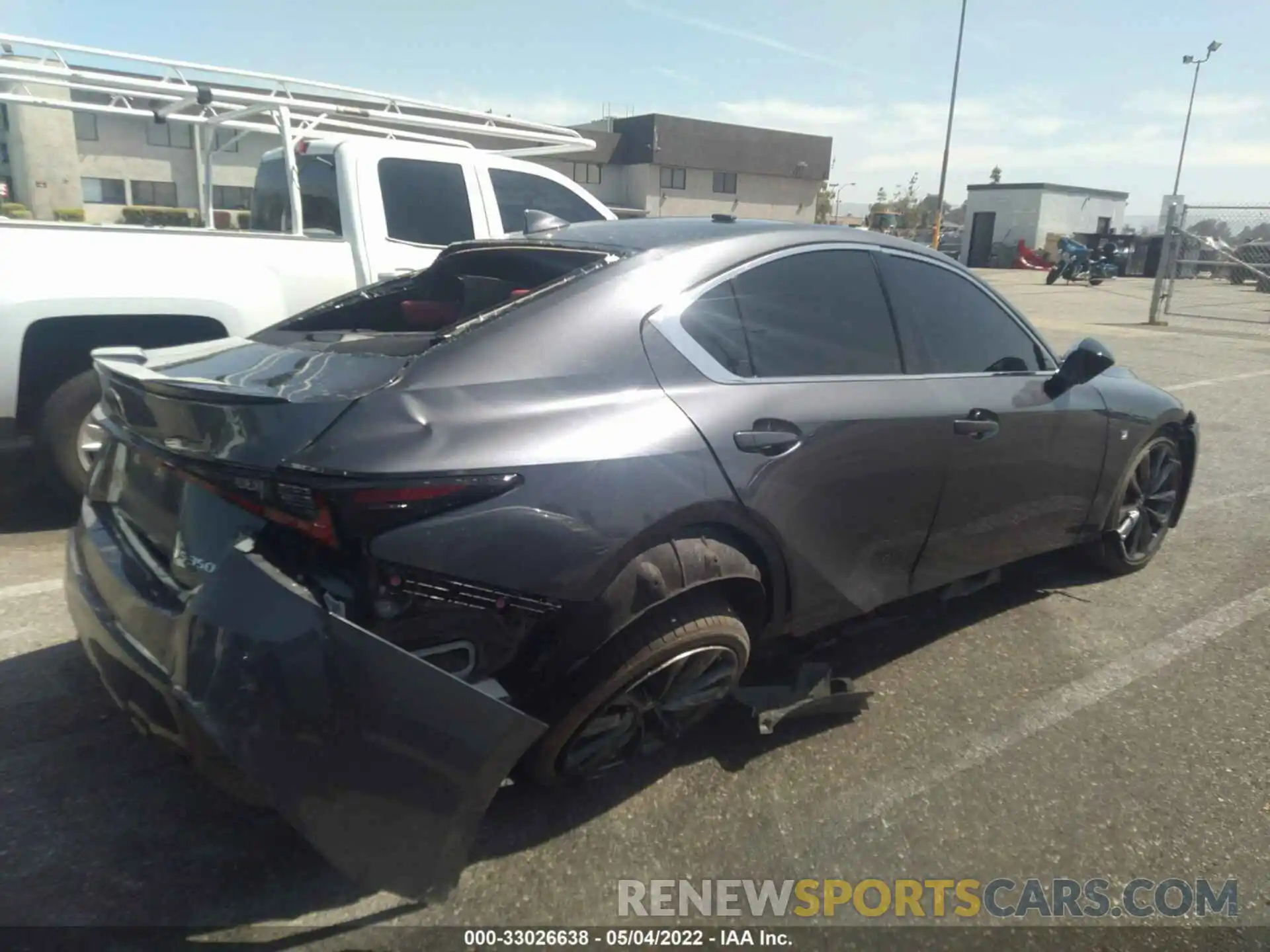 4 Photograph of a damaged car JTHGZ1B2XM5038514 LEXUS IS 2021