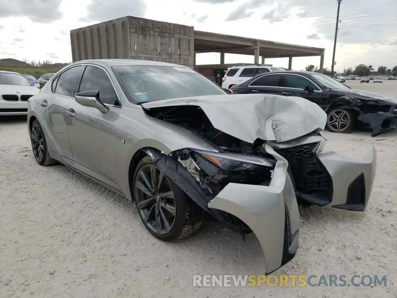 1 Photograph of a damaged car JTHGZ1B2XM5043678 LEXUS IS 2021