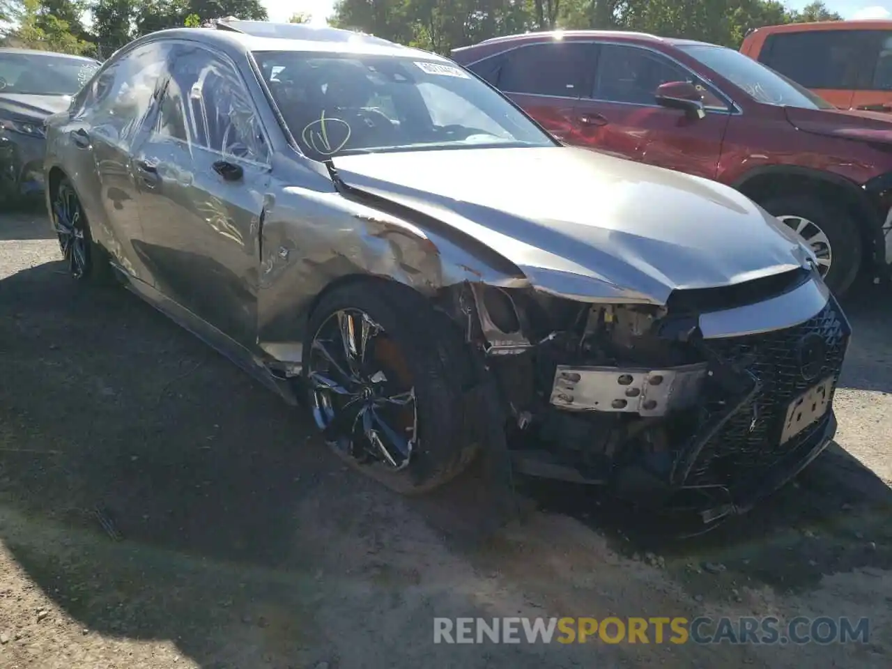 1 Photograph of a damaged car JTHGZ1E21M5019328 LEXUS IS 2021