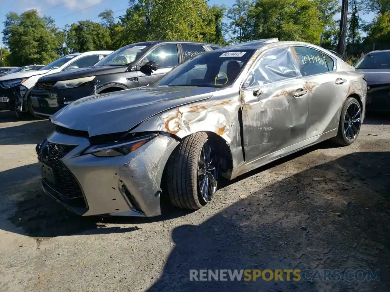 2 Photograph of a damaged car JTHGZ1E21M5019328 LEXUS IS 2021