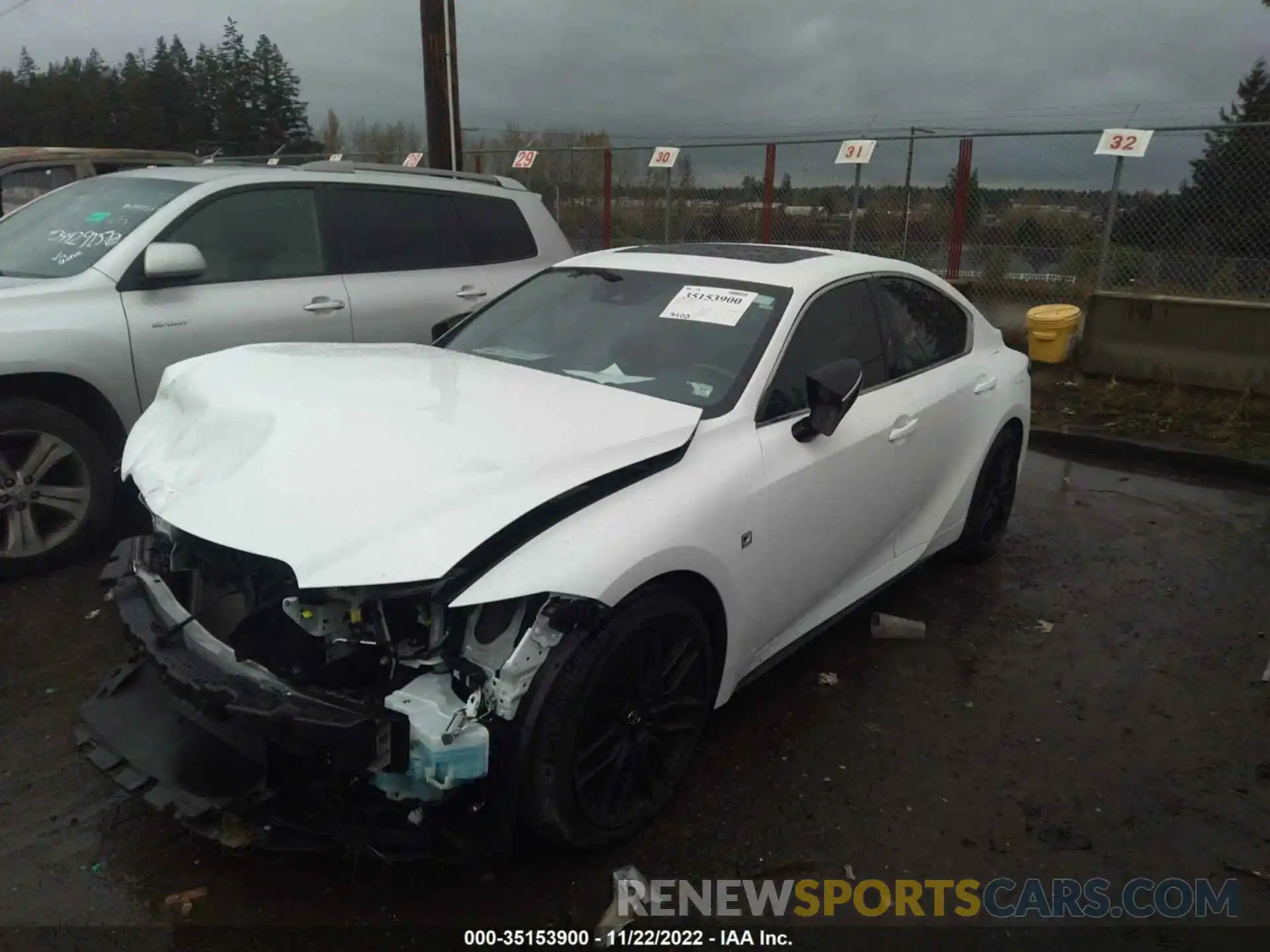 2 Photograph of a damaged car JTHGZ1E22M5022688 LEXUS IS 2021