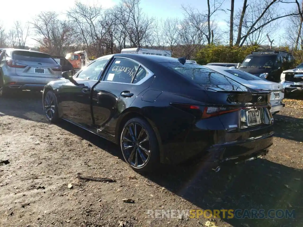 3 Photograph of a damaged car JTHGZ1E23M5022540 LEXUS IS 2021