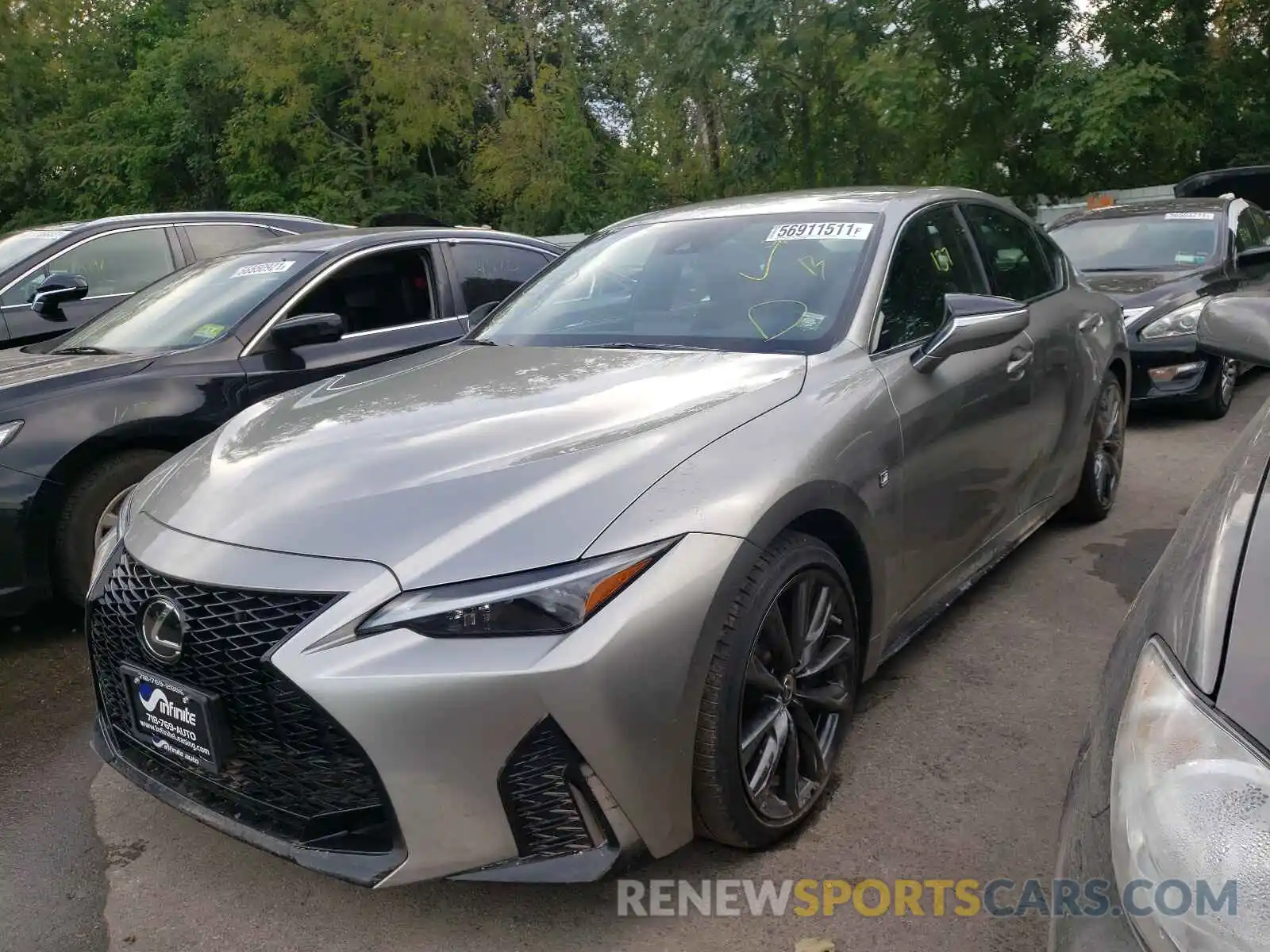 2 Photograph of a damaged car JTHGZ1E25M5022491 LEXUS IS 2021