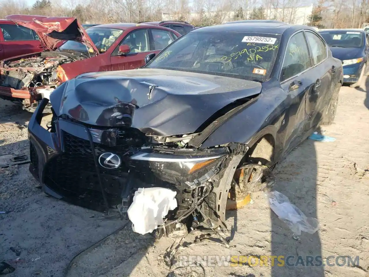 2 Photograph of a damaged car JTHGZ1E29M5022168 LEXUS IS 2021