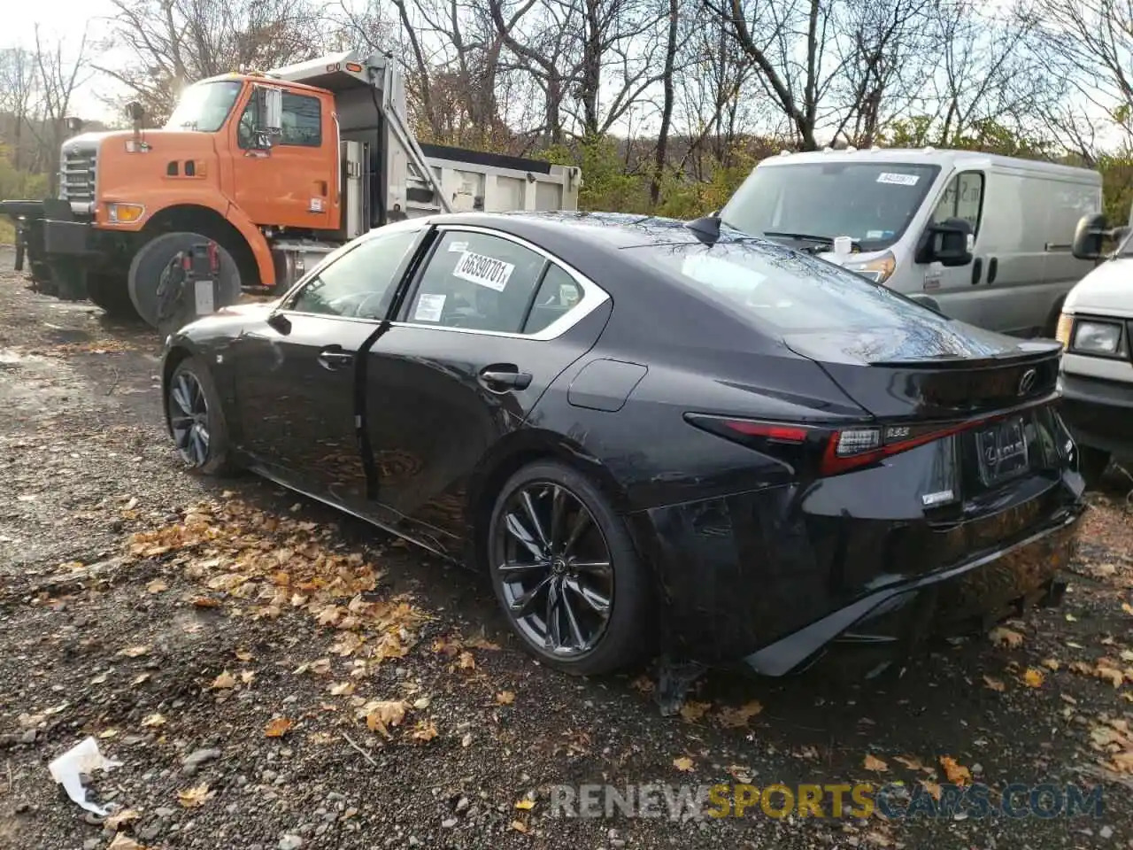 3 Photograph of a damaged car JTHGZ1E29M5022557 LEXUS IS 2021