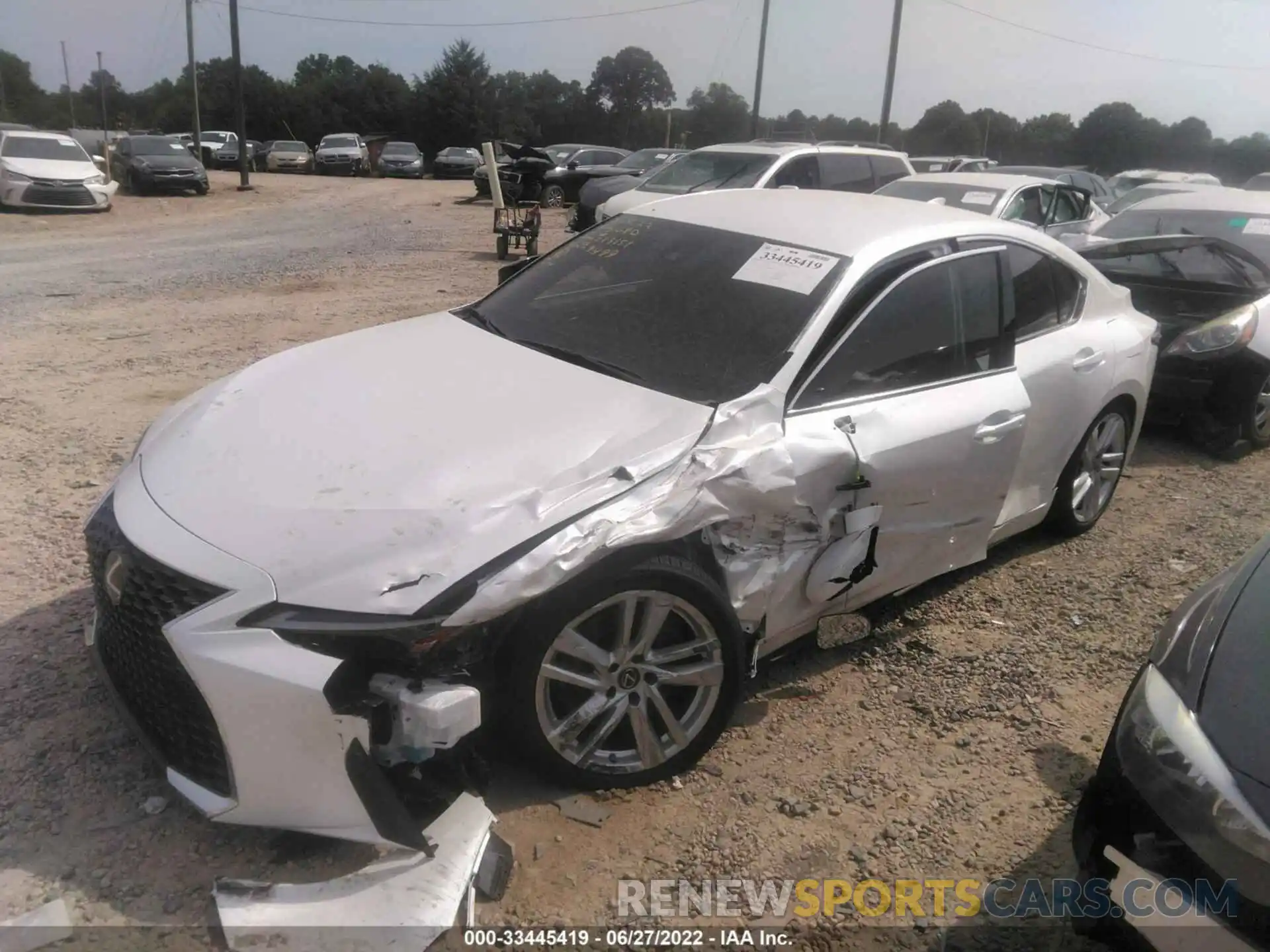 2 Photograph of a damaged car JTHAA1D22N5119499 LEXUS IS 2022