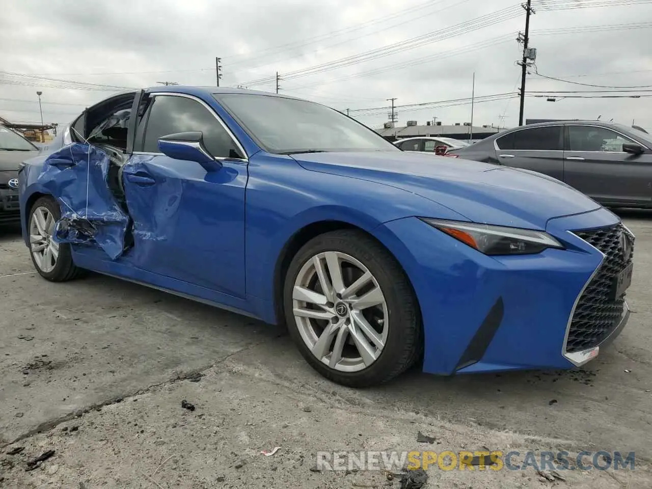 4 Photograph of a damaged car JTHAA1D26N5122731 LEXUS IS 2022