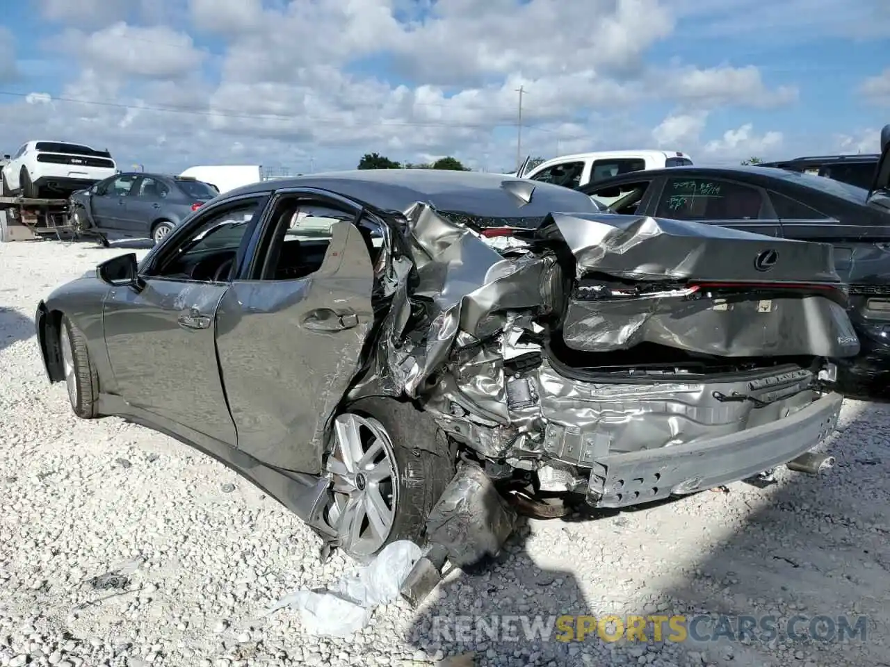 3 Photograph of a damaged car JTHAA1D28N5120530 LEXUS IS 2022