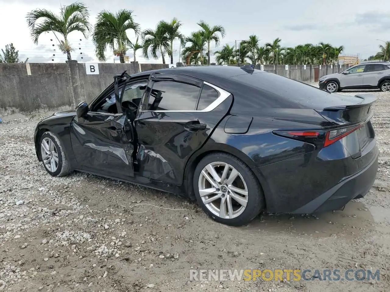 2 Photograph of a damaged car JTHAA1D2XN5118262 LEXUS IS 2022
