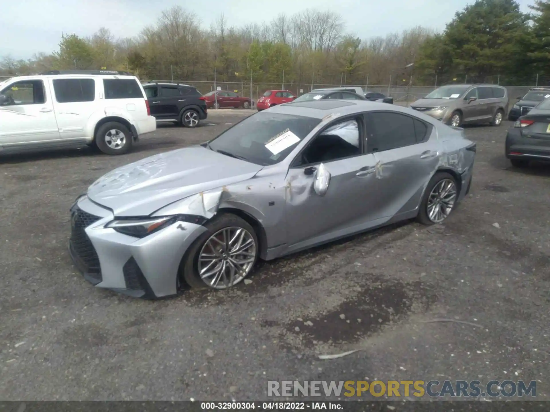 2 Photograph of a damaged car JTHAP1D23N5001251 LEXUS IS 2022