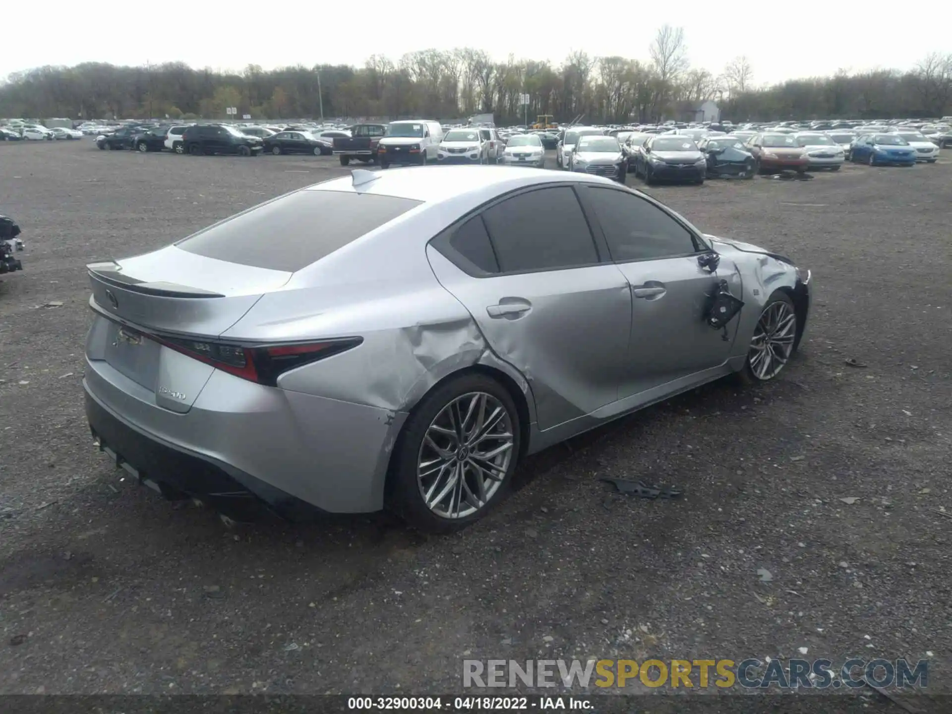 4 Photograph of a damaged car JTHAP1D23N5001251 LEXUS IS 2022