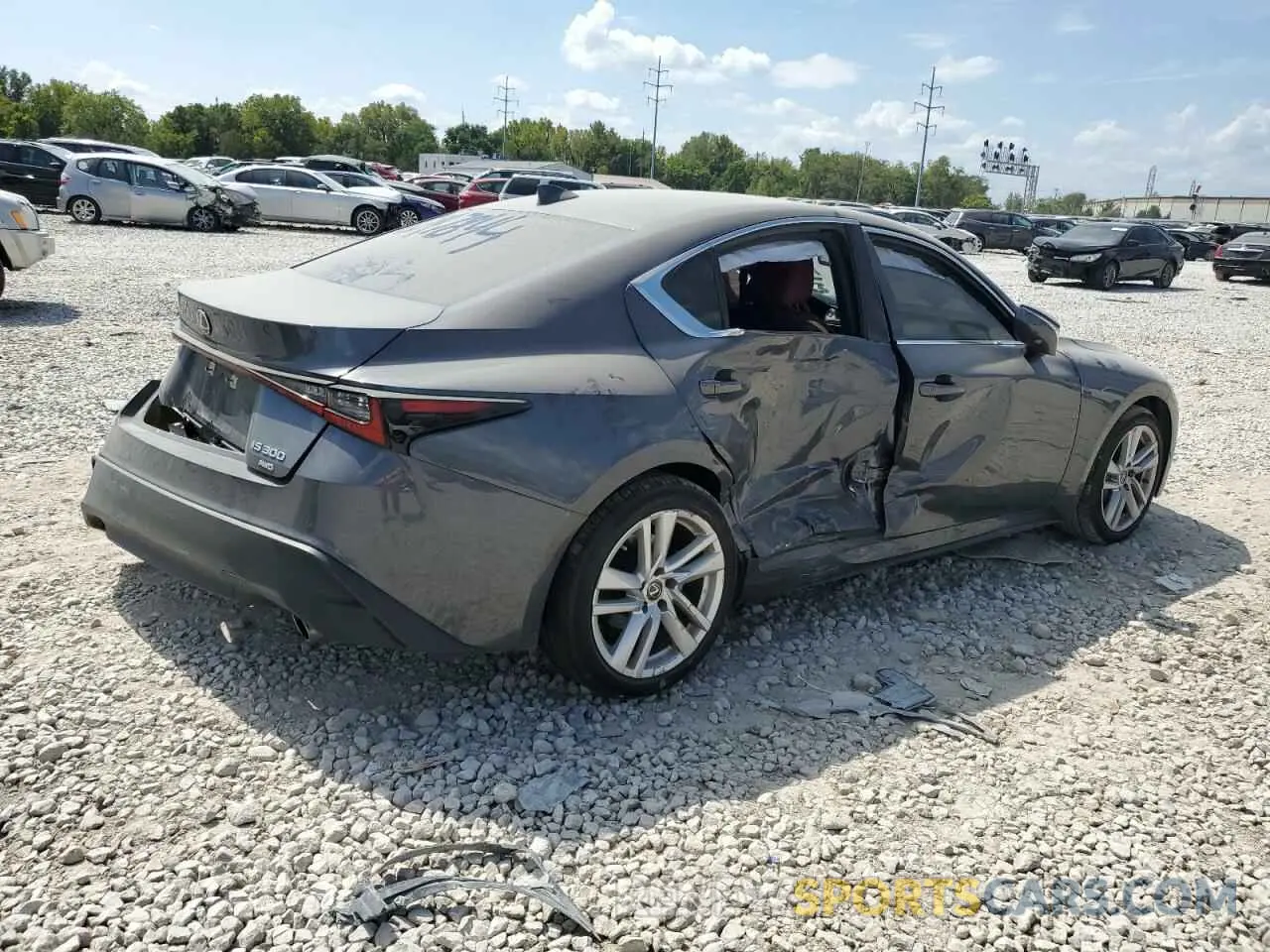 3 Photograph of a damaged car JTHC81F23N5047844 LEXUS IS 2022