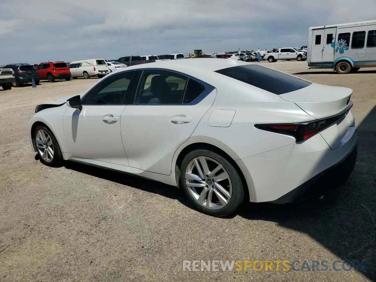 2 Photograph of a damaged car JTHCA1D29N5120674 LEXUS IS 2022