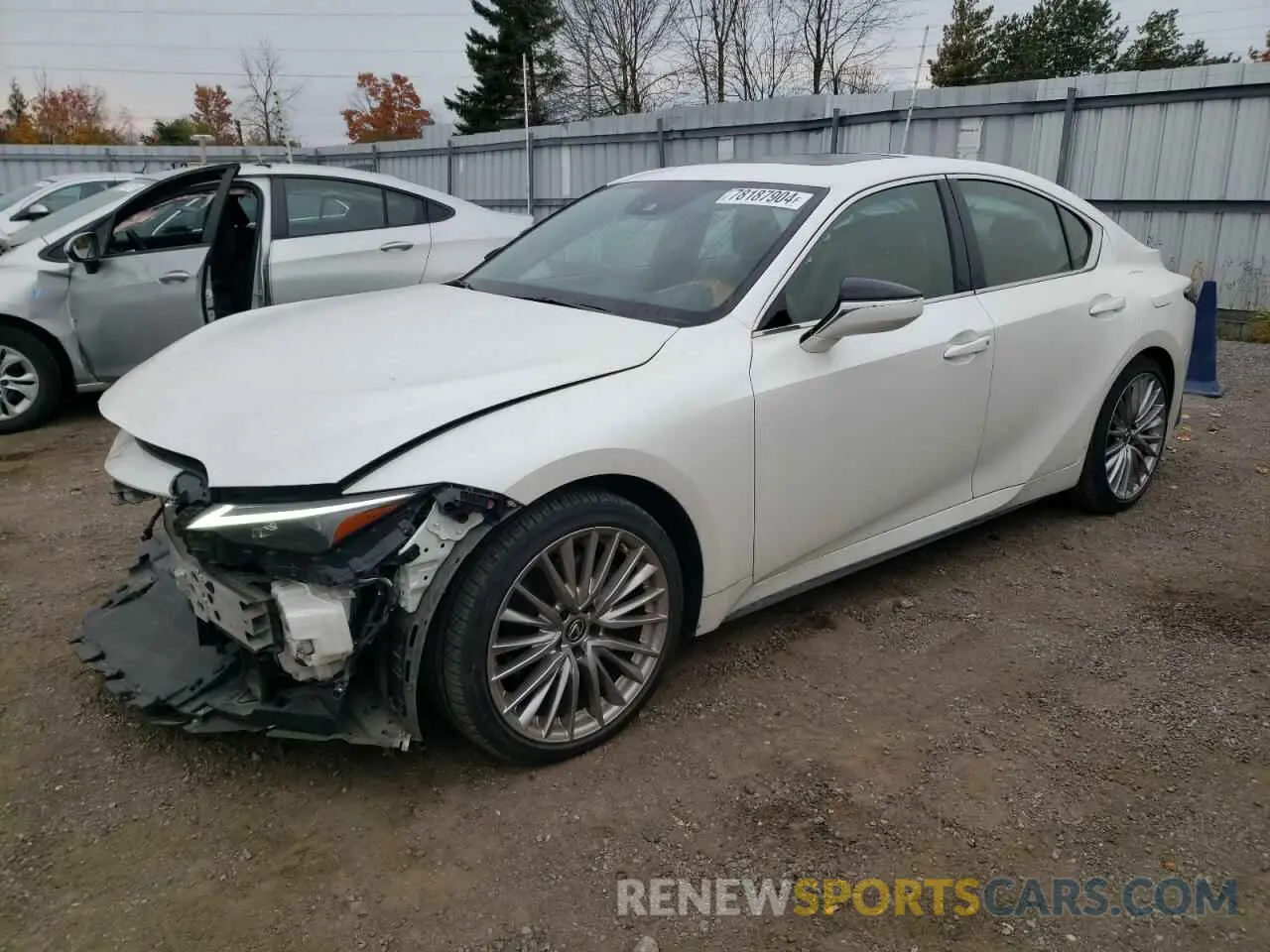 1 Photograph of a damaged car JTHD81F22N5049203 LEXUS IS 2022