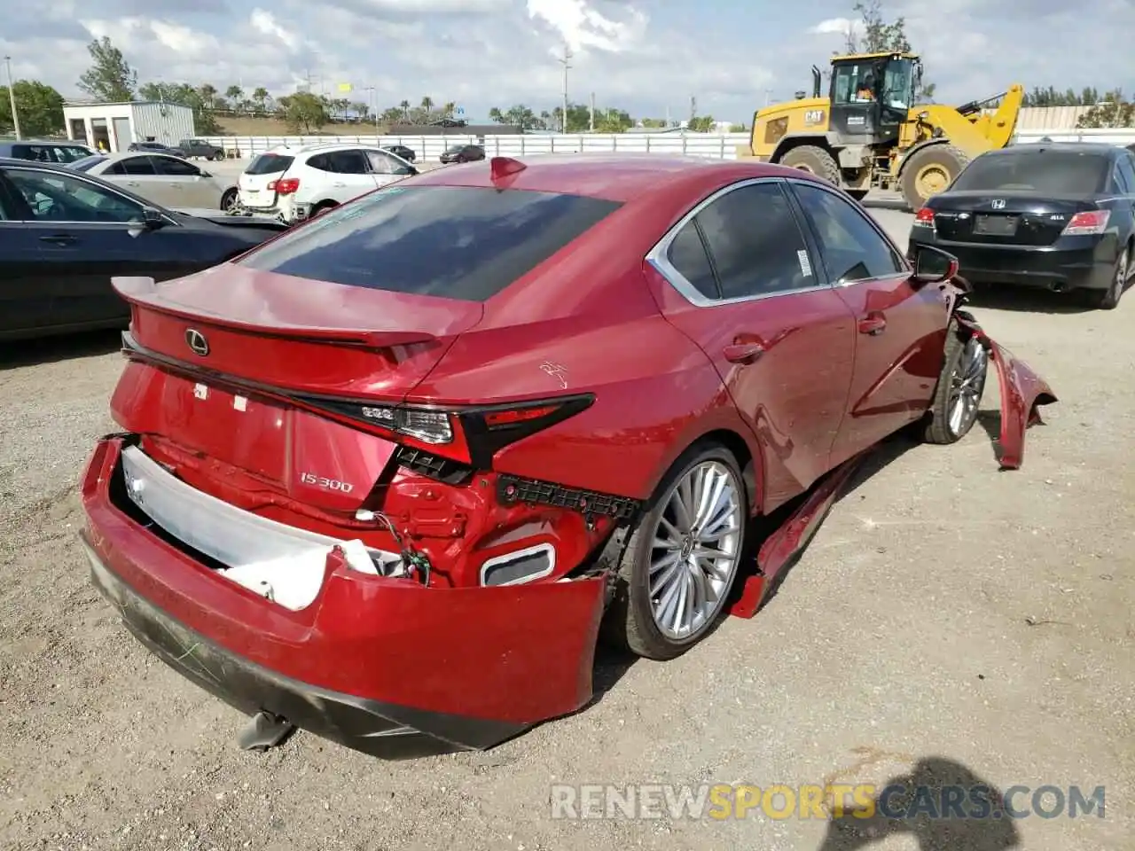 4 Photograph of a damaged car JTHDA1D22N5118172 LEXUS IS 2022