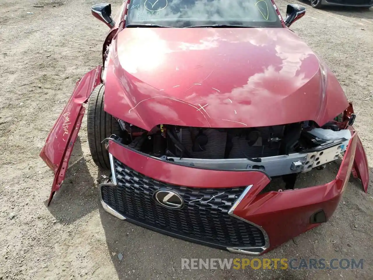 9 Photograph of a damaged car JTHDA1D22N5118172 LEXUS IS 2022