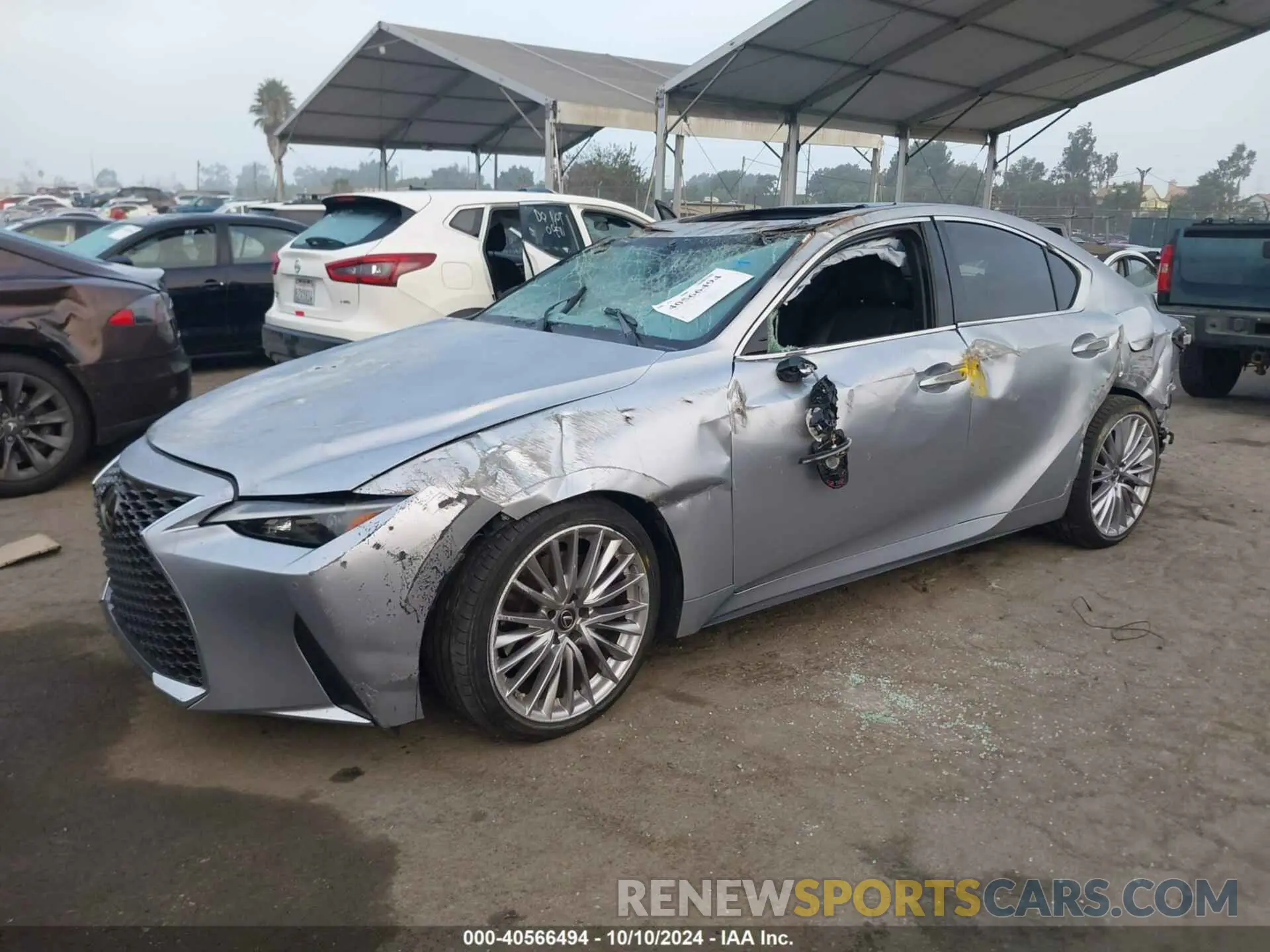 2 Photograph of a damaged car JTHDA1D22N5121248 LEXUS IS 2022
