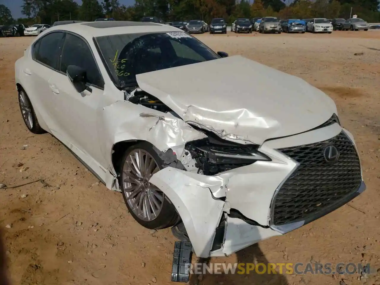 1 Photograph of a damaged car JTHDA1D23N5120576 LEXUS IS 2022