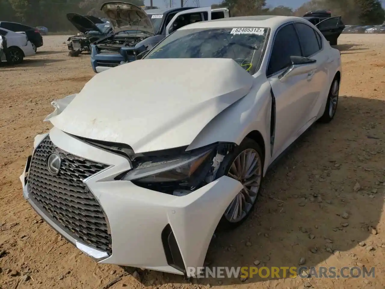 2 Photograph of a damaged car JTHDA1D23N5120576 LEXUS IS 2022