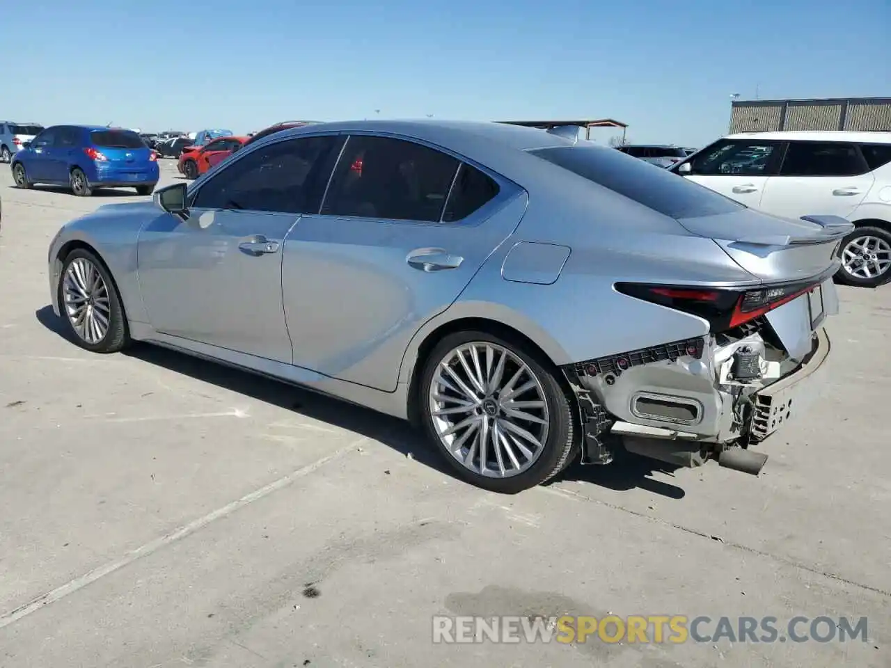 2 Photograph of a damaged car JTHDA1D25N5119803 LEXUS IS 2022