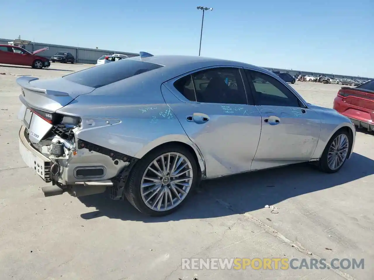 3 Photograph of a damaged car JTHDA1D25N5119803 LEXUS IS 2022