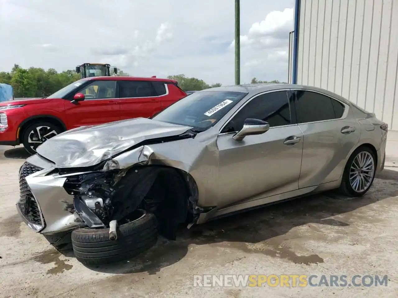 1 Photograph of a damaged car JTHDA1D26N5119485 LEXUS IS 2022