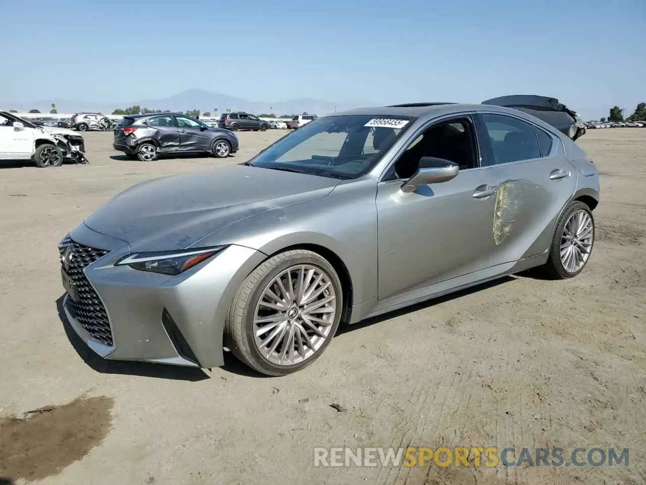 1 Photograph of a damaged car JTHDA1D28N5122114 LEXUS IS 2022