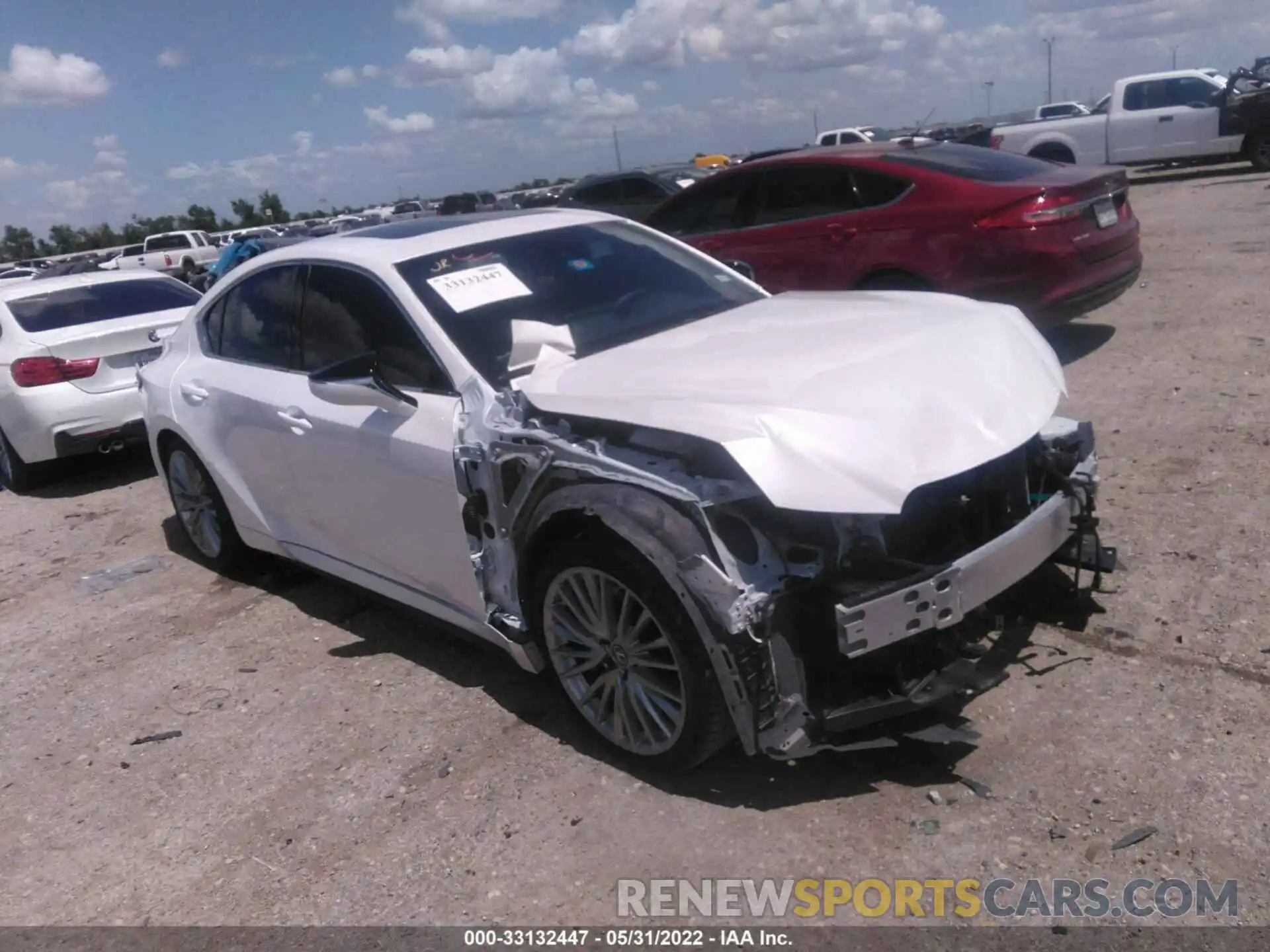 1 Photograph of a damaged car JTHDA1D29N5118623 LEXUS IS 2022