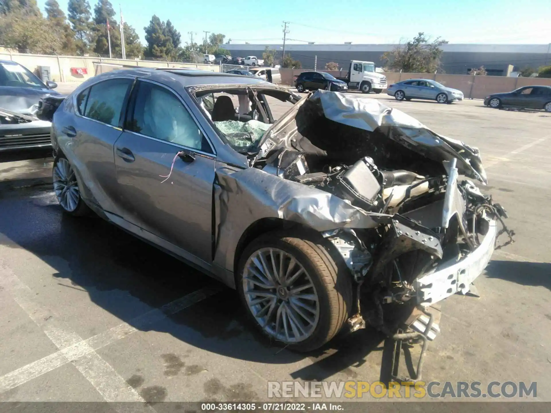 1 Photograph of a damaged car JTHDA1D29N5118914 LEXUS IS 2022