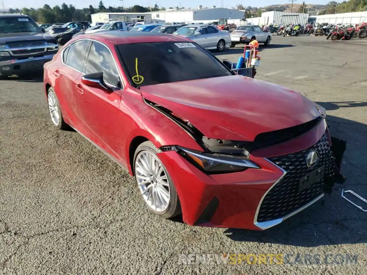 1 Photograph of a damaged car JTHDA1D2XN5118713 LEXUS IS 2022