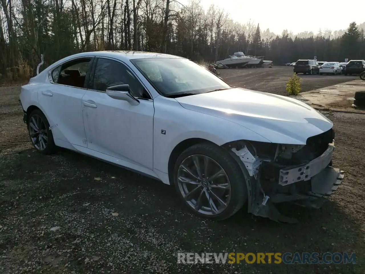4 Photograph of a damaged car JTHG81F27N5049467 LEXUS IS 2022