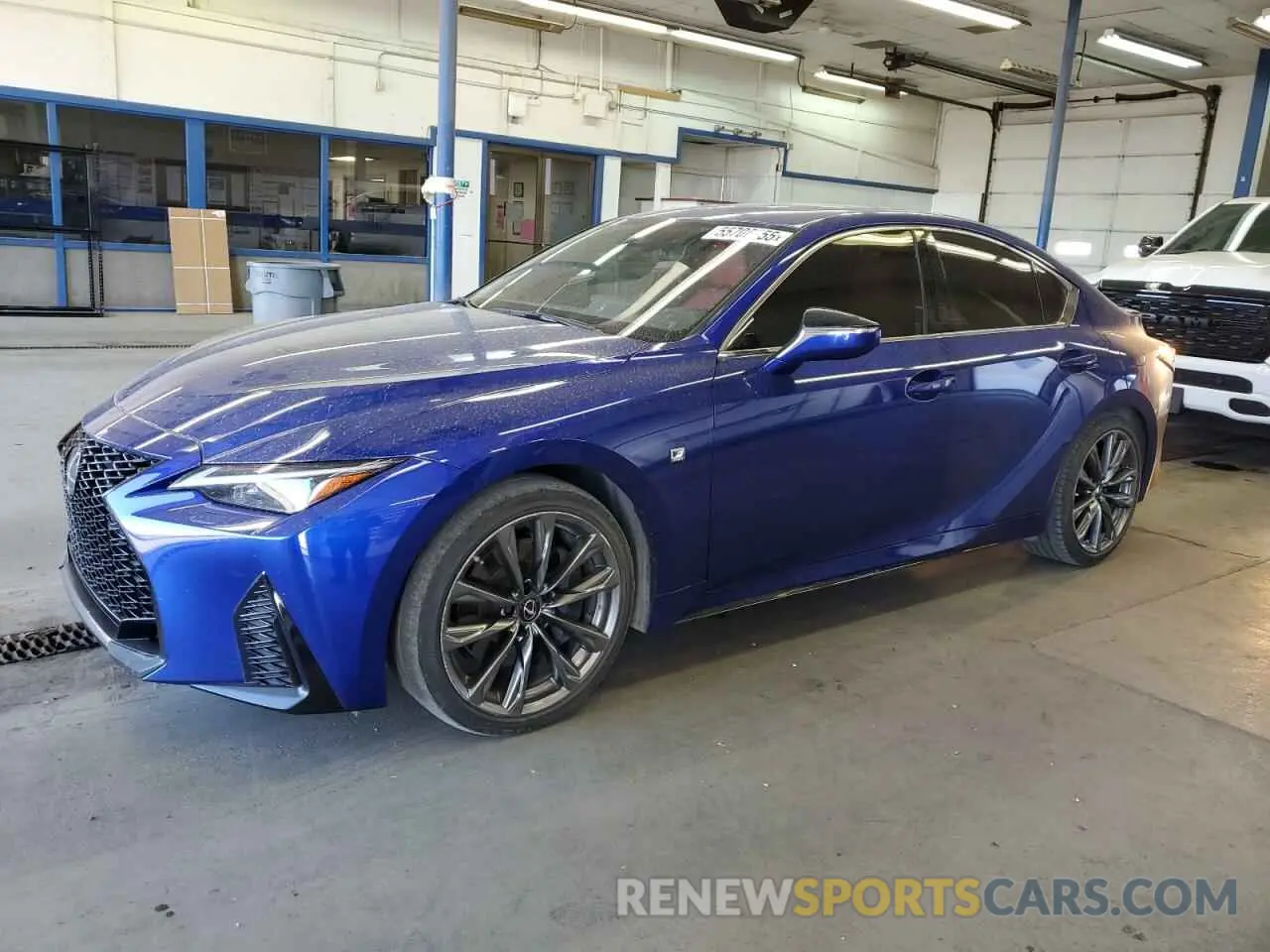 1 Photograph of a damaged car JTHG81F28N5048165 LEXUS IS 2022