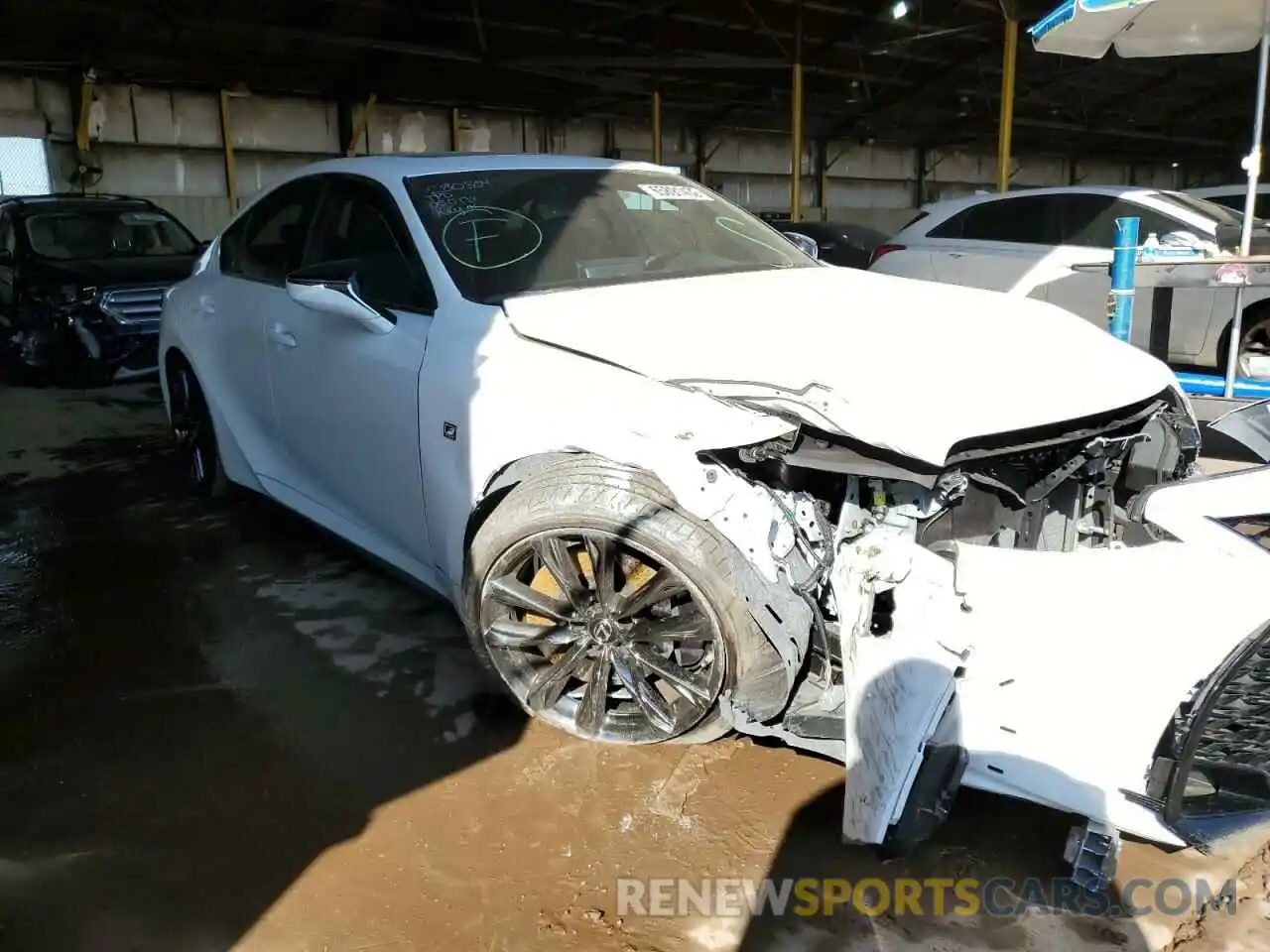 1 Photograph of a damaged car JTHGZ1B20N5050172 LEXUS IS 2022