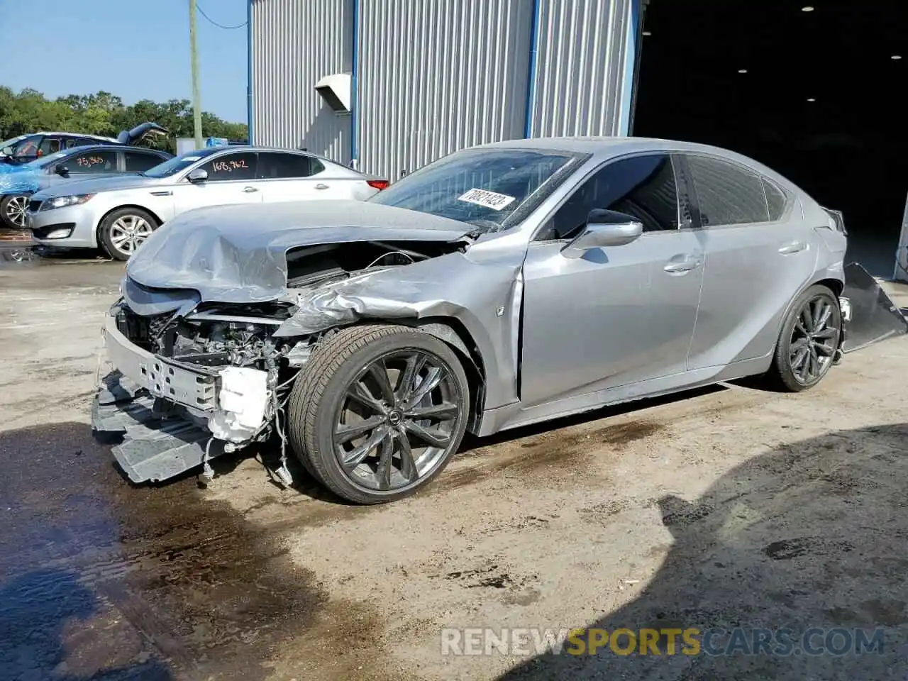 1 Photograph of a damaged car JTHGZ1B21N5054716 LEXUS IS 2022