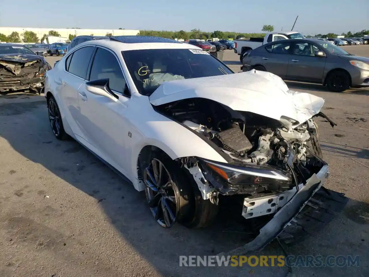 1 Photograph of a damaged car JTHGZ1B22N5049668 LEXUS IS 2022