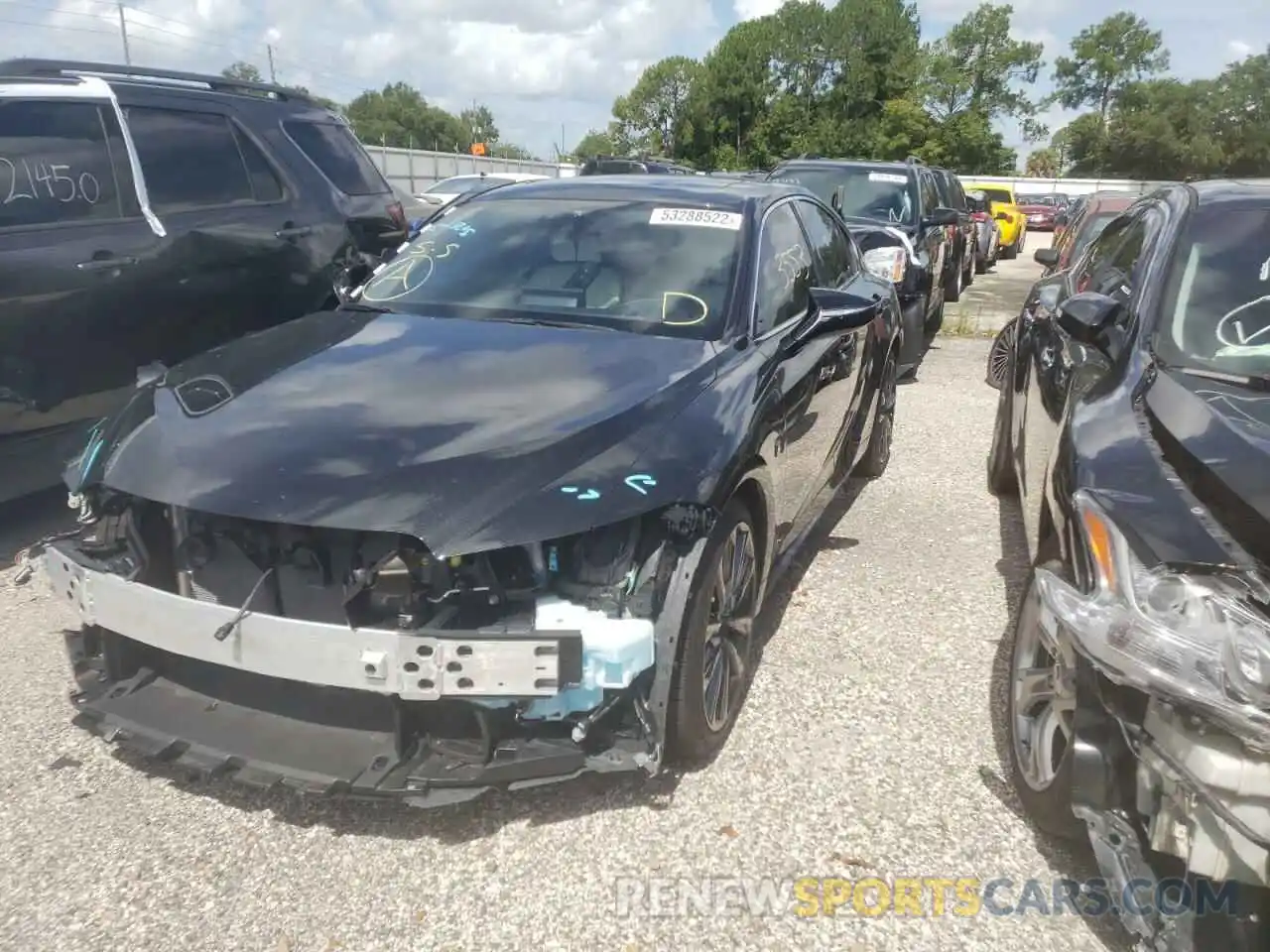 2 Photograph of a damaged car JTHGZ1B24N5050367 LEXUS IS 2022