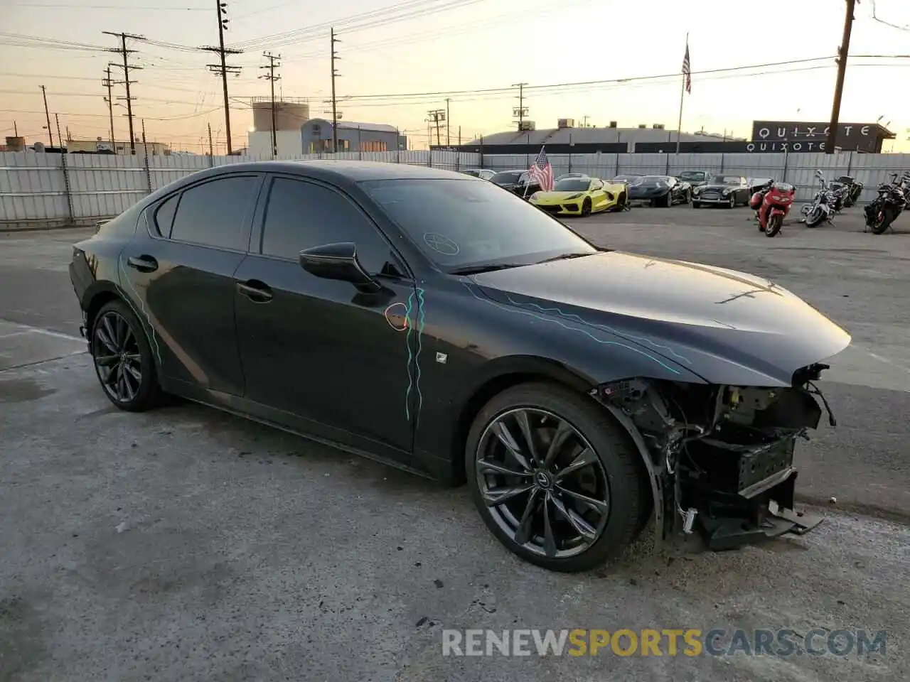 4 Photograph of a damaged car JTHGZ1B25N5049258 LEXUS IS 2022